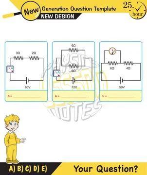 Simple electrical circuits Stock Illustration