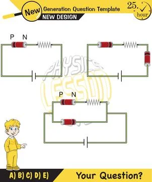 Simple electrical circuits Stock Illustration