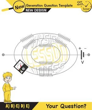 Simple electrical circuits Stock Illustration