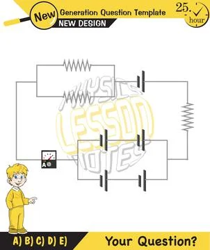 Simple electrical circuits Stock Illustration