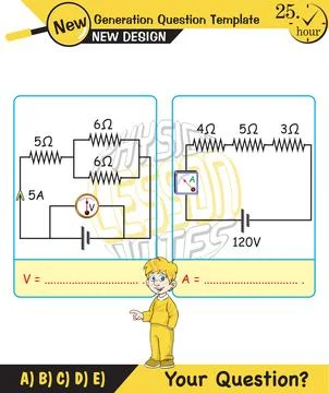 Simple electrical circuits Stock Illustration