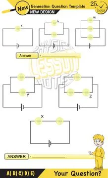 Simple electrical circuits Illustrazione stock