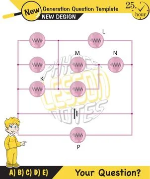 Simple electrical circuits Stock Illustration