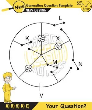 Simple electrical circuits Stock Illustration