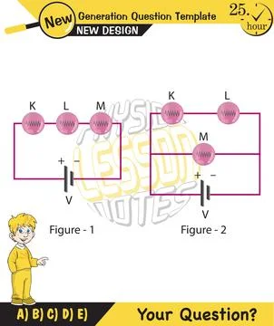 Simple electrical circuits Stock Illustration
