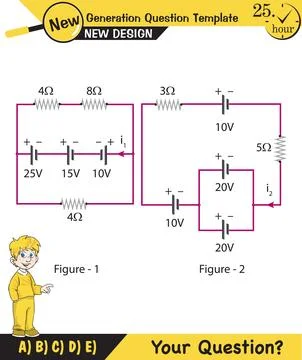 Simple electrical circuits Stock Illustration