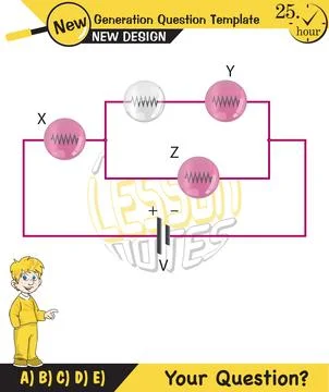 Simple electrical circuits Stock Illustration