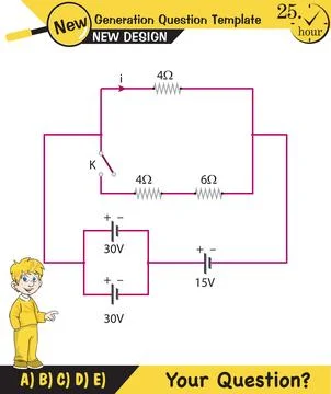 Simple electrical circuits Stock Illustration