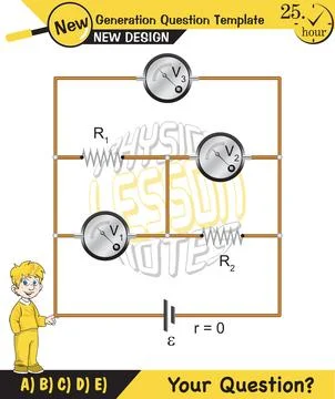 Simple electrical circuits Stock Illustration