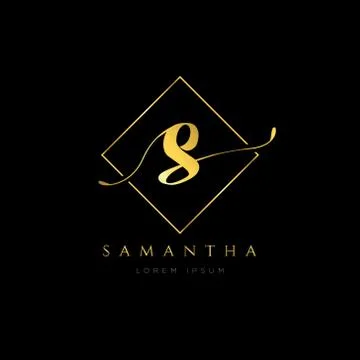 Simple Elegance Initial Letter S Logo Type Sign Symbol Icon Stock Illustration