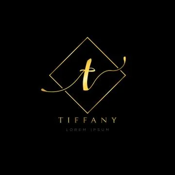 Simple Elegance Initial Letter T Logo Type Sign Symbol Icon Stock Illustration