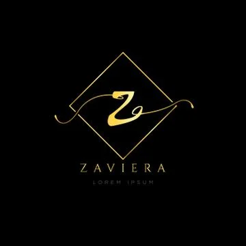 Simple Elegance Initial Letter Z Logo Type Sign Symbol Icon Stock Illustration