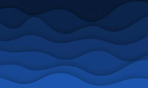 Simple Elegant Abstract Blue Wave Background Illustration Stock Illustration
