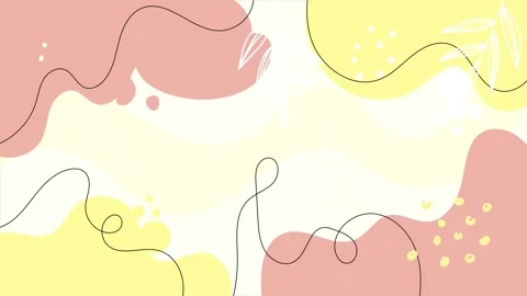 Simple elegant background with soft pastel floral patterns seamless 4k video Video stock 293651396