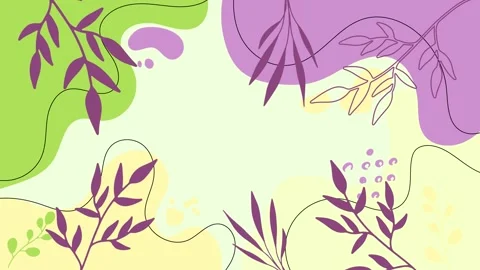 Simple elegant design featuring soft pastel floral patterns seamless 4k video 動画素材 293650737