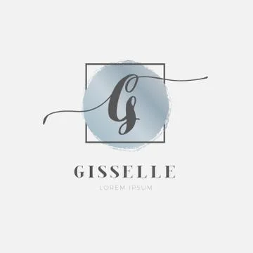 Simple Elegant Initial Letter G Logo Type Sign Symbol Icon Stock Illustration