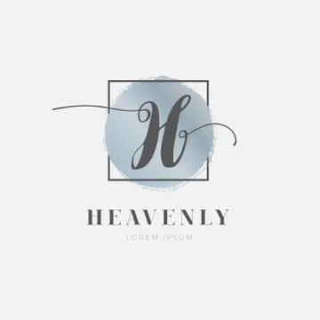 Simple Elegant Initial Letter H Logo Type Sign Symbol Icon Stock Illustration