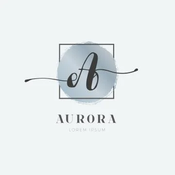Simple Elegant Initial Letter A Logo Type Sign Symbol Icon Stock Illustration