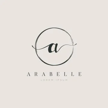 Simple Elegant Initial Letter Type A Logo Sign Symbol Icon Stock Illustration