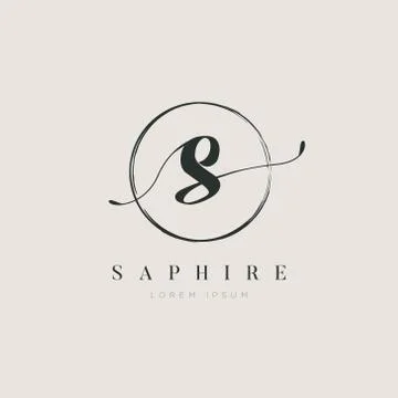 Simple Elegant Initial Letter Type S Logo Sign Symbol Icon Stock Illustration