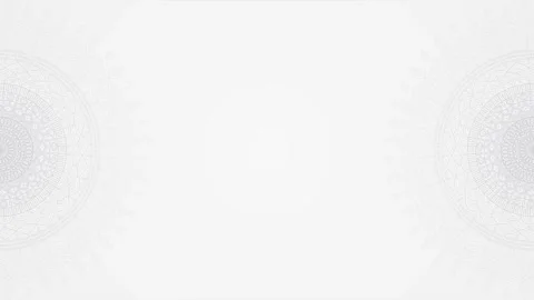 Simple Elegant White Mandala Horizontal Looping Animation Background Design Stock Footage 301403208