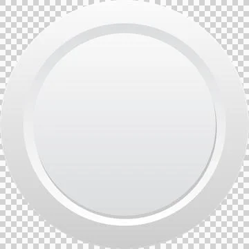 Simple, elegant white plate for serving meals. Dinnerware essential for any.. Stock Illustration