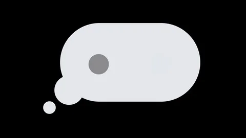 A simple element of a thought bubble, email, or text message popping up, Stock Footage 100872801