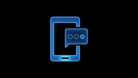 A simple element of a thought bubble, email, or text message popping up, wi.. Stock Footage 304189965