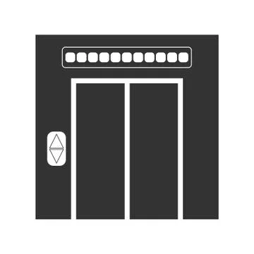 Simple Elevator icon for websites and apps. Stockillustratie