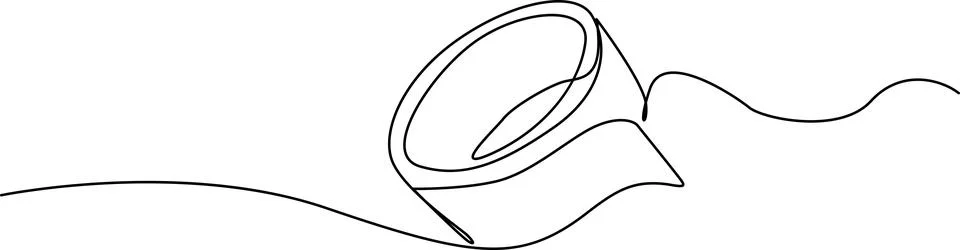 Simple email envelope icon with ribbon Vector Stock Illustration
