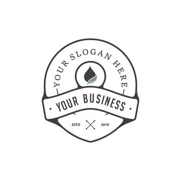 Simple emblem pint point for element linear design on the white background Stock Illustration