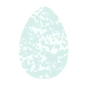 Simple empty egg with texture isolated on white background. Template for de.. Stock Illustration