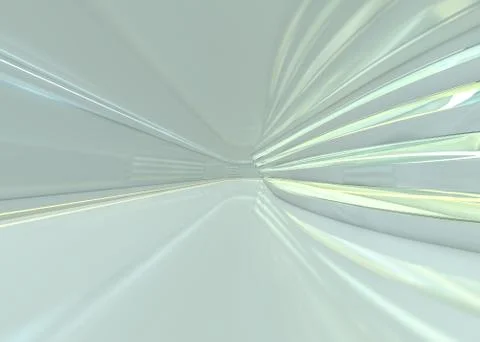 Simple empty room interior with lamps. 3D Illustrazione stock