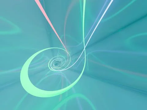 Simple empty room interior with lamps. 3D Stock Illustration