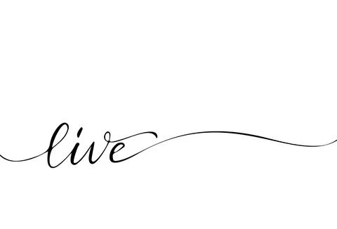 Simple Endless Hand drawn Lettering. Print and fashion vector design template. Stock Illustration