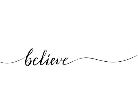 Simple Endless Hand drawn Lettering. Print and fashion vector design template. Stock Illustration