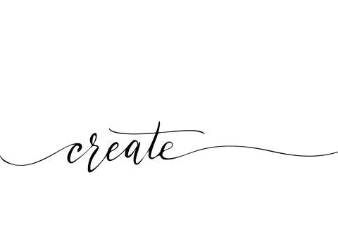 Simple Endless Hand drawn Lettering. Print and fashion vector design template. Stock Illustration