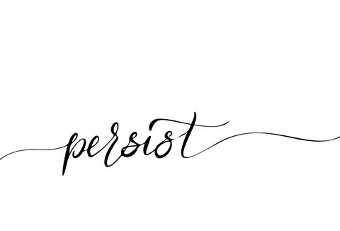 Simple Endless Hand drawn Lettering. Print and fashion vector design template. Stock Illustration