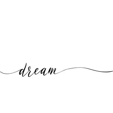 Simple Endless Hand drawn Lettering. Print and fashion vector design template. Stock Illustration