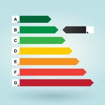 Simple energy label Illustrazione stock