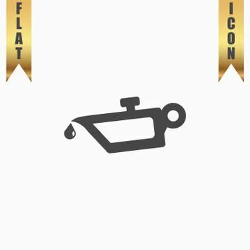 Simple engine oil icon Stock Illustration