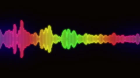 Simple Equalizer Audio Spectrum Color Background Stock Footage 68934617