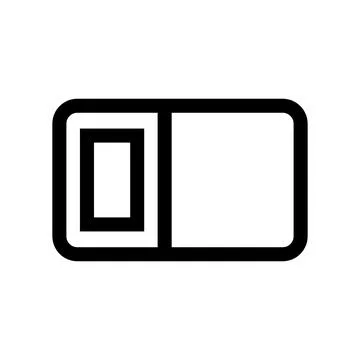 Simple eraser icon for digital editing and graphic design projects Stock Illustration