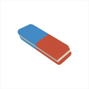 Simple eraser Vector with Minimalist and modern design Stock Illustration