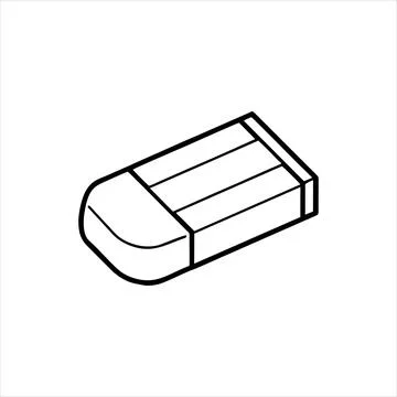Simple eraser Vector with Minimalist and modern design Stock Illustration