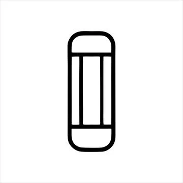 Simple eraser Vector with Minimalist and modern design Stock Illustration