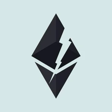Simple Ethereum logo concept vector illustration Stock Illustration