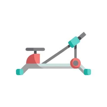Simple exercise bike with a modern design for home use Stock Illustration