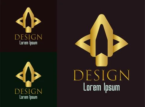 Simple, eye catching and modern vector design template for logo, icon or symb Stock Illustration
