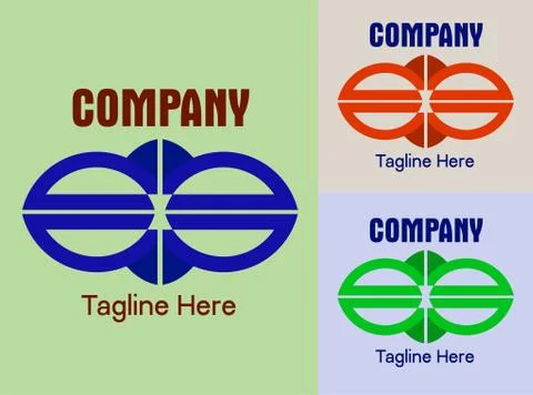 Simple, eye catching and modern vector design template for logo, icon or symb Stock Illustration